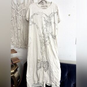 Magnolia Pearl Cotton Tee Shirt Dress OS Gently Worn 2/3 Times
